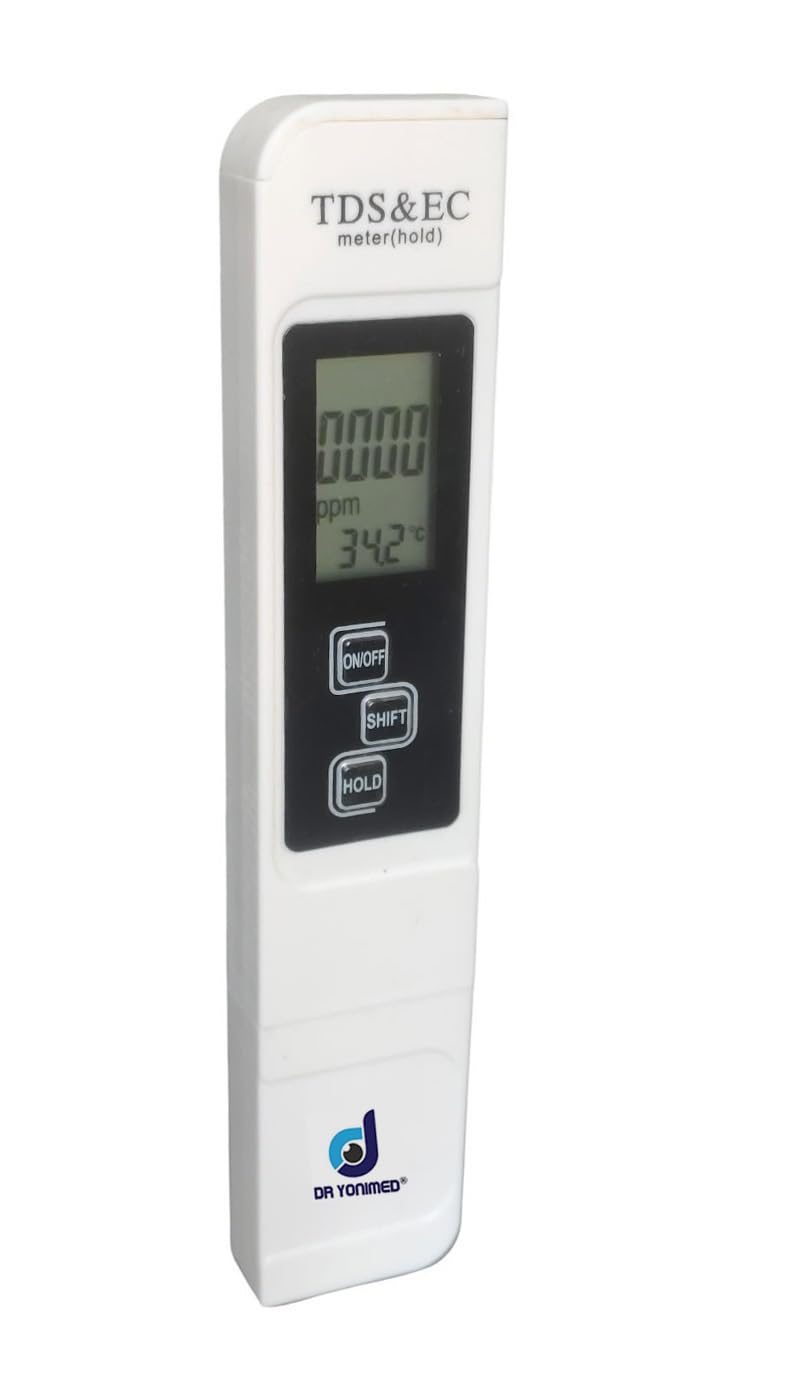 Dr Yonimed TDS Meter Digital 3-In-1 Water TDS EC And Temperature Meter Water Quality Tester for Home, RO, Aquarium, Hydroponics & More | pH Level & TDS Checker for Purity Testing-image-1