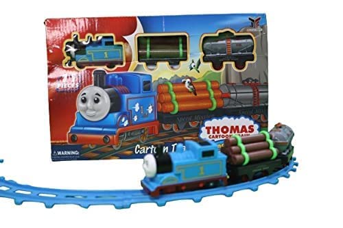 MILITO New Thomas Train Battery Operated Train Toys Track Set Thomas Cartoon Combination Battery Operated (11 Pcs_Multi)