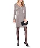 Strick ESPRIT Collection Damen 106EO1E003-Regular Fit Kleid, Braun (Taupe 5 244), 42 (Herstellergröße: XL)