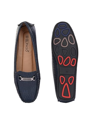 Image of EL PASO Faux Leather Stylsh Loafers for Women & Girls