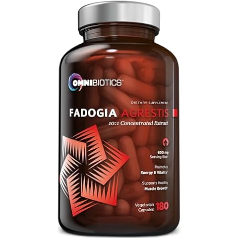 OmniBiotics Fadogia Agrestis 600mg Per Serving (180 Capsules) - 100% Standardized 10:1 Extract Supplement for Muscle Growth & Recovery, Increase Energy, Athletic Performance (90 Days) Cover