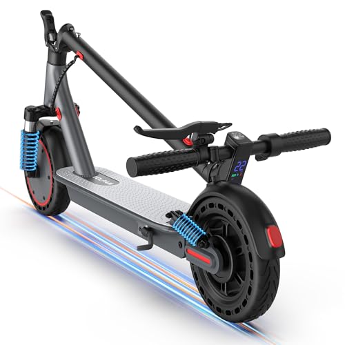 Image of VOLPAM Electric Scooter with Dual Suspensions, 19 /22MPH, 350W /500W /800WMotor, 60 /40 /31 /23Miles Long Range, Dual Braking, Max Load 264 lbs