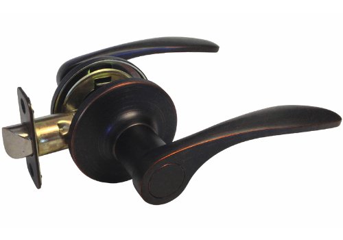 eBuilderDirect Dark Oil Rubbed Bronze Passage Door Lever Handle Knob (Hall and Closet) 836DBR