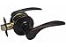 Dark Oil Rubbed Bronze Passage Door Lever Handle Knob (Hall and Closet) 836DBR