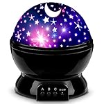 MOKOQI Star Projector Night Lights for Kids, Birthday Gifts for 1-4-6-14 Year Old Girl Boy Kids Bedroom, Glow in The Dark Stars Moon for Child Asleep Peacefully