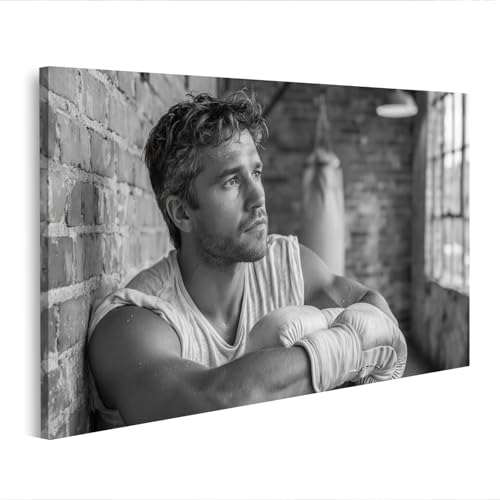 Tableau sur toile boxer inspirant islandburner salon Q1