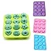 Lezed Molde de Pastel de Silicona con Forma de Flores para hornear de la cocina Bandejas de jabón artesanal de bricolaje Chocolate Jelly Candy molde para jabón, dulces, muffins,2PCS de color aleatorio