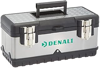 Amazon Brand - Denali Heavy Duty Tool Box with Metal Latches, 38 cm