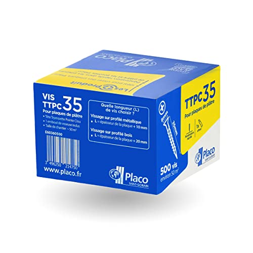 Placoplatre E60360500 35 TTPC Schraube, grau, 35 mm