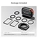 K&F Concept Mini Matte Box, DSLR Mattebox with Carbon Fiber Top Flag Square Filters Trays, for 67/72/77/82/95mm Lenses, for 4x5.65 Square ND UV Filter/Circular Filter