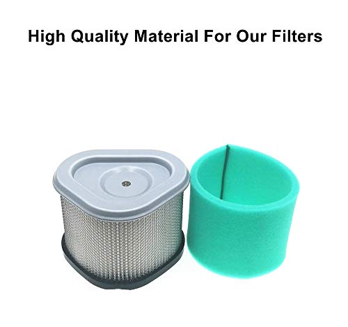 MOWFILL 12 083 10 Air Filter Replace for Kohler 12 083 10-S, 12 083 16, 12 883 10-S1, 1208310, John Deere GY20661, M145944 With 12 083 12 Pre Filter Fits CV11-CV16 CV460-CV493 Lawn Mower