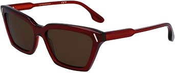 Victoria Beckham Modified Rectangle Sunglasses VB661S 610 Maroon 57mm