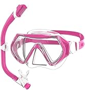 Kids Snorkel Mask, Snorkel Set for Age 4-14 Snorkeling Gear for Childs Youth Boys Girls Junior An...