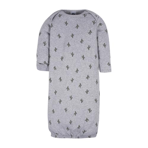 Image of Gerber Baby Girls 4-Pack Sleeper Gown - Soft Cotton Newborn Nightgowns, Elastic Hem Sleepwear Set for Infant Girls