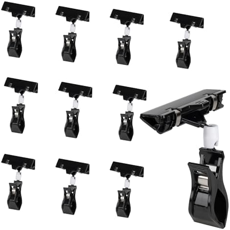 Amazon.com : NatureMan 10 pcs Plastic Merchandise Sign Clip Rotatable ...