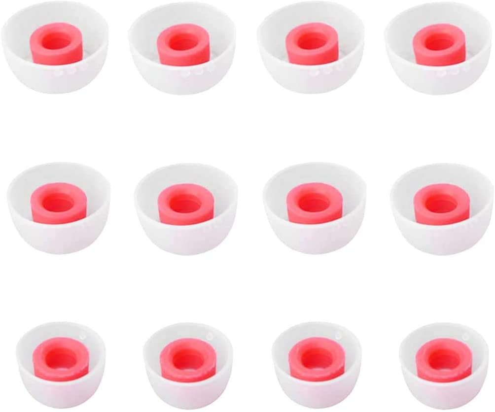 ALXCD Ear Tips Compatible with Soundcore Life A1 P2 Earbuds, S/M/L 3 Sizes 6 Pairs Soft Silicone Earbud Tips, Replacement for Soundcore Life A1 P2, 6 Pairs SML White