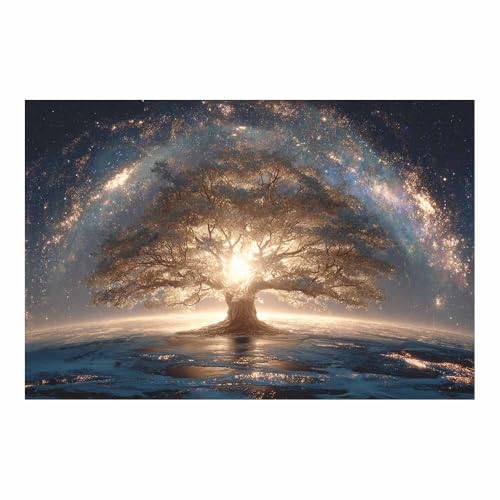 Impression Sur Toile Murale Arbre de vie affiche deco blanche 50x70cm sans cadre