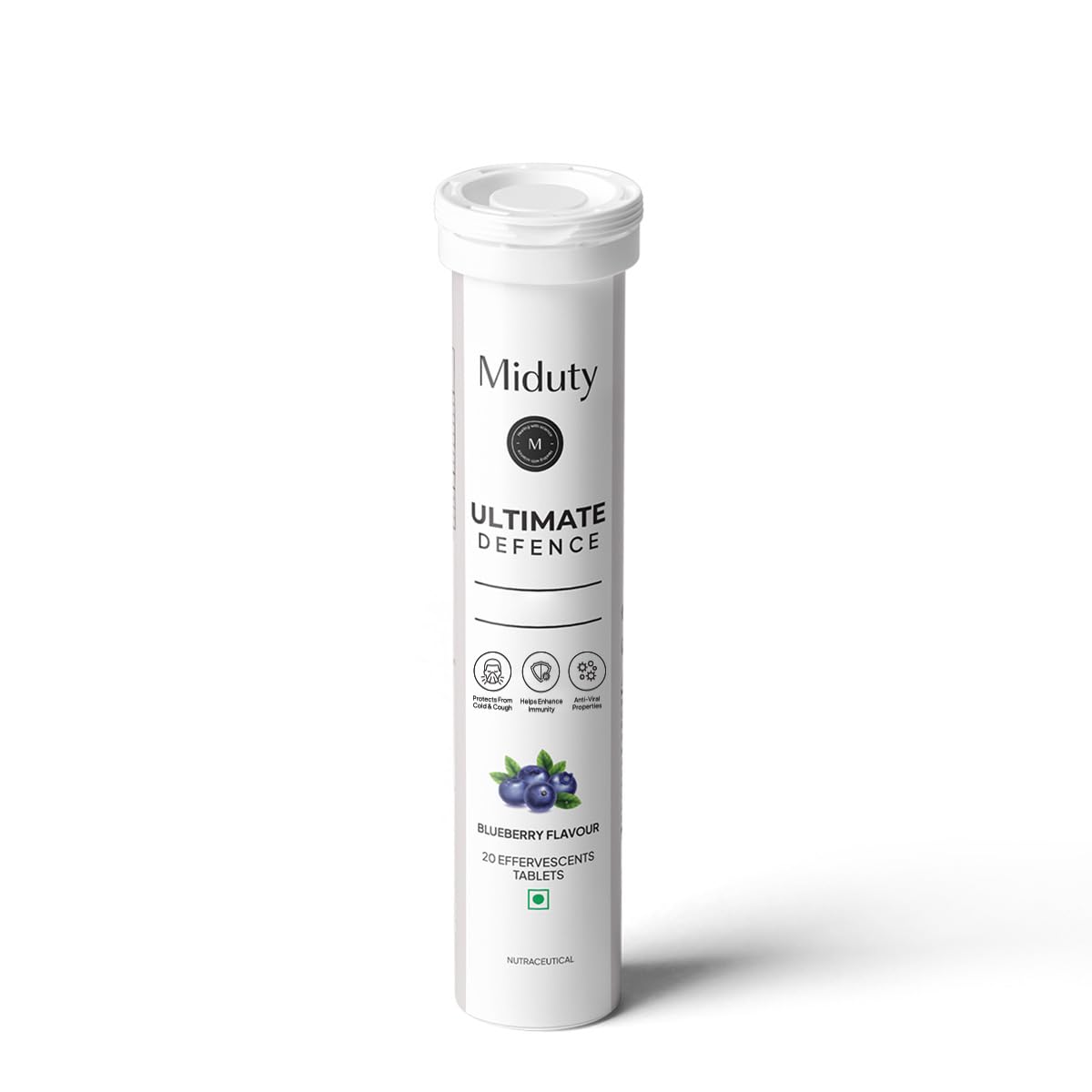 Miduty By Palak Notes Ultimate Defence - Amla Extract - Vitamin C - Wheatgrass - Immune Support Booster - Blueberry flavour - 20 effervescent tablets (B0CGR3D98K) Amazon Price History, Amazon Price Tracker