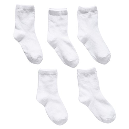 Sock,5 Pairs Kids' Low Cut Half Cushion Sport Socks Boys Girls School Uniform Unisex Socks S/for M/L/XL