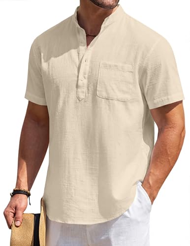 Veste de sport légère pour homme Coofandy slim fit chic à un bouton