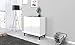 Dmora Scarpiera Moderna a 2 Ante, Made in Italy, Portascarpe da Ingresso, Mobile Multiuso, Cm 80x40h80, Bianco Lucido e Ardesia
