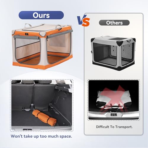 4 Türen und Stahlrahmen sichtbar. - Detailansicht von A 4 Pet Hundebox faltbar XL Test – Dealfoxx.de