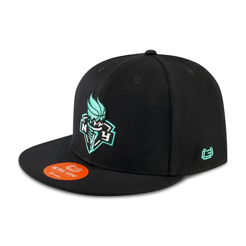 Ultra Game WNBA Official Adults Snap Back 3D Embroidered Baseball Cap Hat, New York Liberty, Team Color, One Size