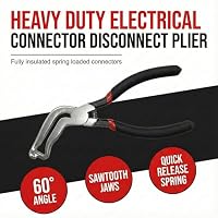 Hyntex 4PCS Electrical Disconnect Pliers Set, High-Carbon Steel Electrical Connector Removal Tool, 60° Angled & Straight Pliers for Automotive Fuel Line, Sensors, Ignition Coils (Black 4PCS) — image 3