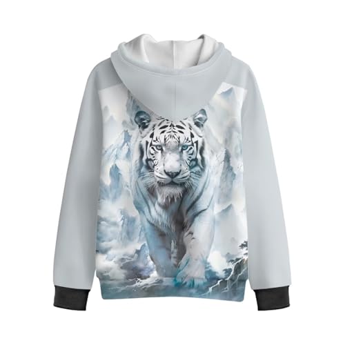 Boys' Hoodies Cool 3D Print Hooded Sweatshirts for Teen Boys Fleece Zip-Up Hoodie Long Sleeve Jacket with Pockets4