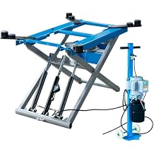 XK 6200 lbs Rise Scissor Automotive Lift Hydraulic Movable Lift 220V with 12 Months Parts Replacement