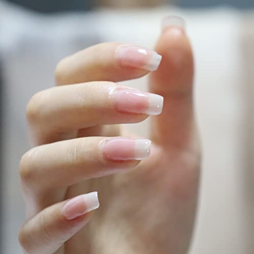 Fzanest Nude Gel Nail Polish Led Uv Jelly Milky Transparent Sheer Natural Color Gel Polish French Manicure Nail Art (Soft Clear Pink) #TOP4