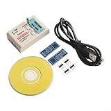 Momfin EZP2023 High USB für SPI Programmierer für 24 25 93 für EEPROM und 25 Flash für BIOS Chip mit automatischer Spannungserkennung ABS weiß für Hausgeräte-Reparatur (EZP2023 5 Adapter)