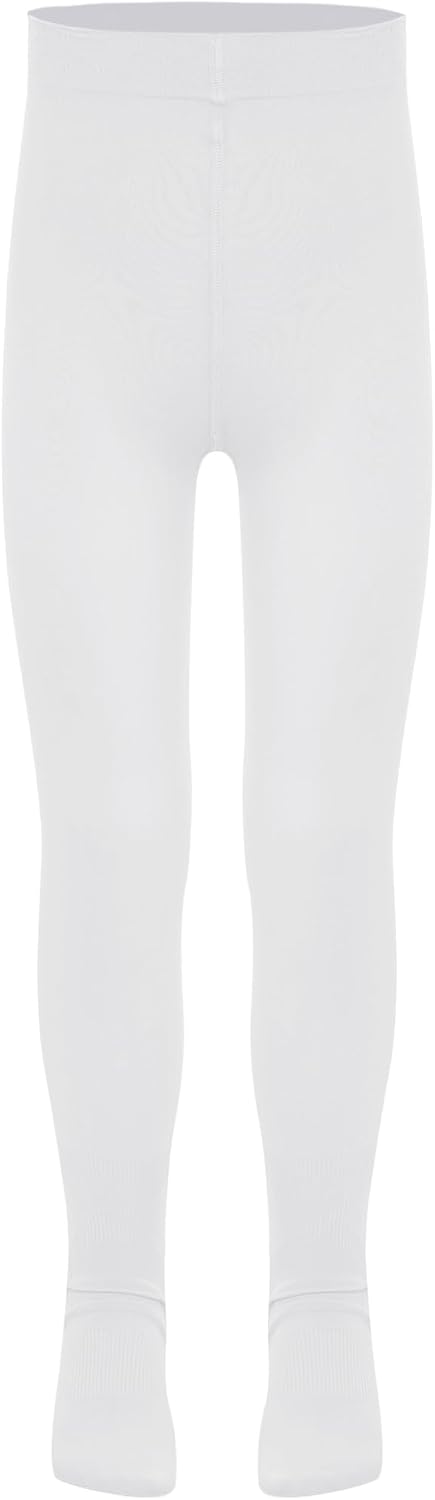 Little Girls Ballet Tights High Waist Stretchy Dance Pantyhose Footed Tights for Figure Skating Tap Jazz Dancewear