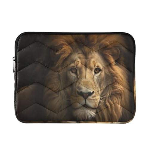 Funda para Laptop 13-14 Pulgadas Diseño León Impermeable