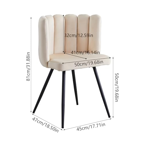 Sillón Plegable Terciopelo Crema miniatura 6