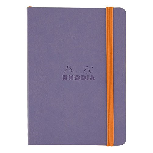 Rhodia Rhodiarama SoftCover Notebook - 72 Dots Sheets - 4 x 5 1/2 - Iris Cover