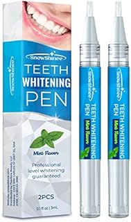Teeth Whitening Pen - Teeth Stain Remover to Whiten Teeth - Effective & Painless Whitening, No Sensitivity, Easy to Use, Natural Mint Flavor, 2Pcs
