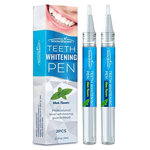 Teeth Whitening Pen - Teeth Stain Remover to Whiten Teeth - Effective & Painless Whitening, No Sensitivity, Easy to Use, Mint Flavor, 2Pcs