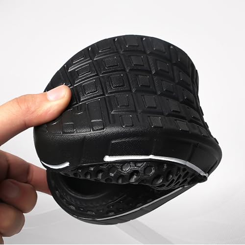 xsby Mens Slingback Clogs with Ventilated Upper Size Black 41