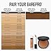 bareMinerals Barepro 24HR Skin-Perfecting Powder Foundation, Matte Pressed Powder Foundation Full Coverage with Plant-Based Squalene, Oil Control, Vegan - Light 22 Cool
