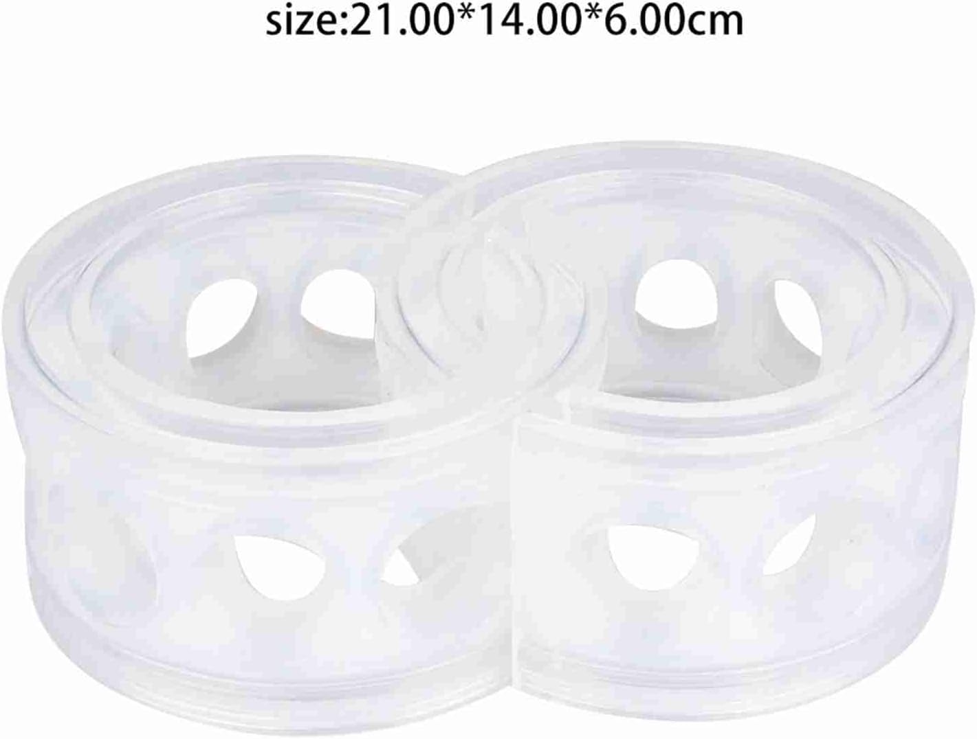 2Pcs Transparent Car Coil Spring Buffer Rubber, Universal Car Shock Absorber Cushion Spring Bumper Buffer A F Type Reduce Noise Anti Vibration for Cars (D)