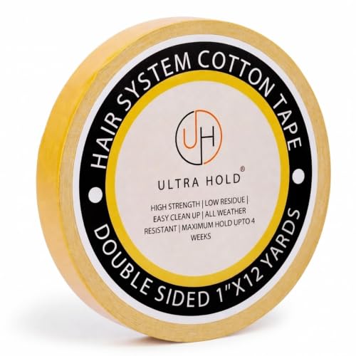Image of Waterproof Cotton Hair Patch Roll (1 inchx12 Yards /11 Meters)| Double-Sided Wig Tape for Hair Patch & Wig | Extra strong hold hair patch tape for Men & Women | Easy Use & Clean Adhesive Strip