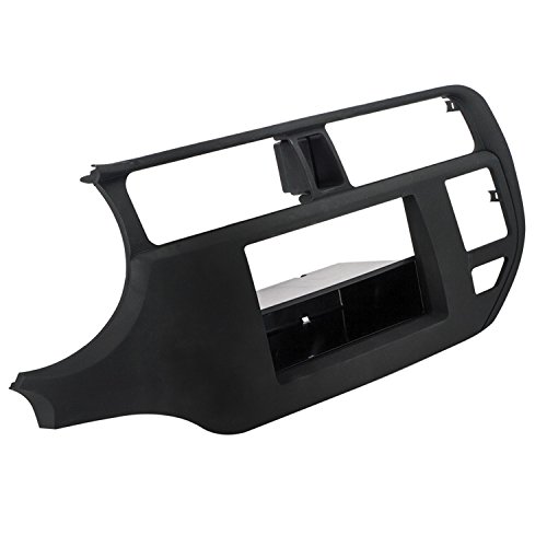 Scosche KA2413B Compatible with 2012-15 Kia Rio ISO Double DIN & DIN+Pocket Dash Kit, Black