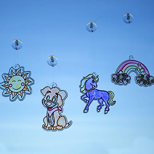 Creative Roots 2-in-1 Window Art & DIY Chalk Art by Horizon Group USA, Multicolor, One Size
