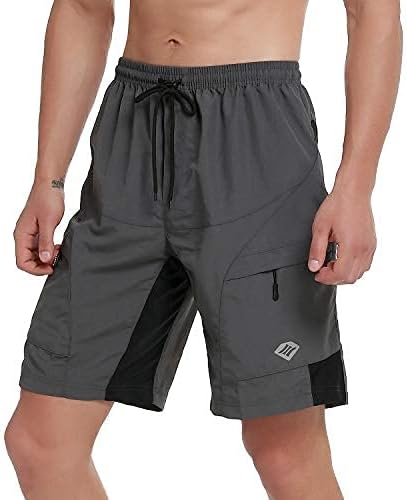 Santic Men's 3D Padded Mountain Bike Shorts Lightweight Cycling MTB Shorts