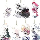 ASQzhuLIWing 7 Adornos de Halloween de Pesadilla Antes de Navidad, Adornos para árbol de Navidad, letreros Colgantes Planos 2D para Año Nuevo e Invierno, decoración del hogar