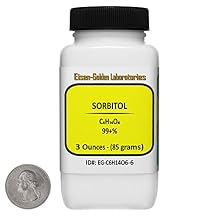 Sorbitol [C6H14O6] 99+% USP Food Grade Powder 3 Oz in a Bottle