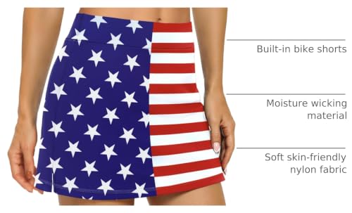 Image of LouKeith Tennis Skirts for Women Golf Athletic Activewear Skorts Mini Summer Workout Running Shorts with Pockets