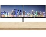 HP Z27n G2 27 Inch IPS 2560 x 1440 LED Backlit Monitor (1JS10A8#ABA) 2-Pack Display Bundle with Desk Mount Clamp Fully Adjustable Dual Monitor Stand