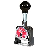 Bates Standard Multiple Movement Numbering Machine, 6 Wheels, Type Size E (9820315)